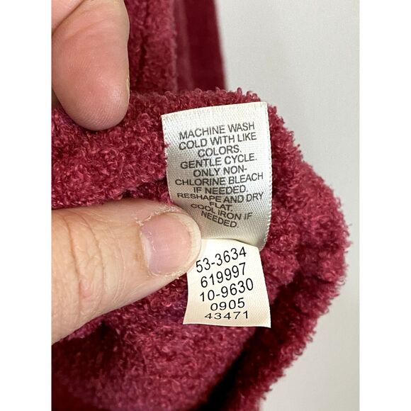 J.Jill Womens Size Large Chenille Cardigan Petite Zip Up Crewneck Long Sleeve - Picture 12 of 12